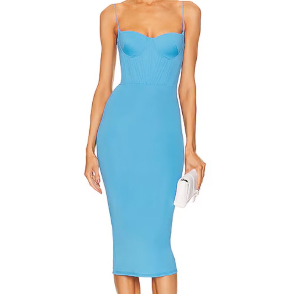 Alex Perry Lane Corset / Bustier Midi Dress - Size 0 US / 4 UK